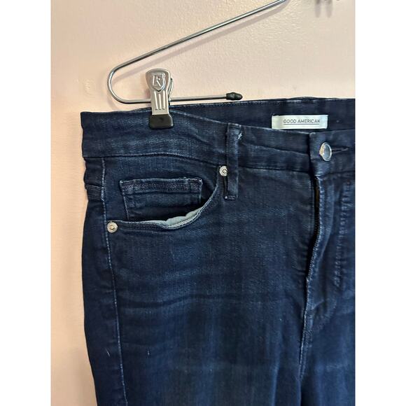 Good American Good Legs Dark Wash Stretch Skinny Jeans 14/32 - Picture 3 of 6